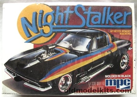 MPC 1/25 Night Stalker '67 Vette Street Machine (1967 Chevrolet), 1-3716 plastic model kit